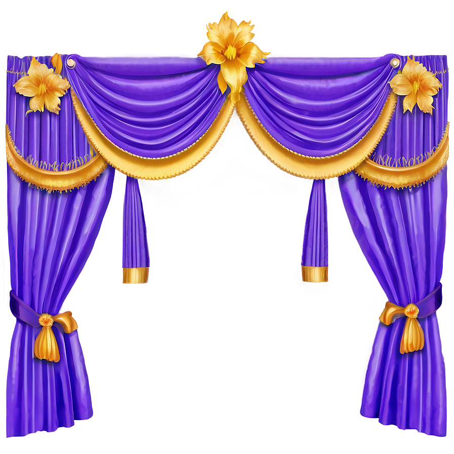 Purple Curtains Png Qbj