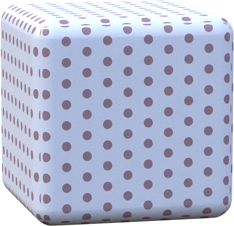 Purple Dotted Cube Pattern