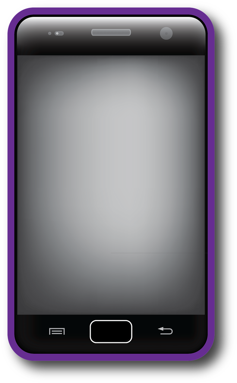 Purple Edged Smartphone Graphic