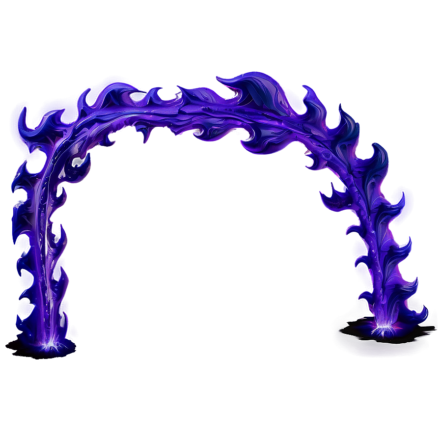 Purple Fiery Flame Border Png Fsi62