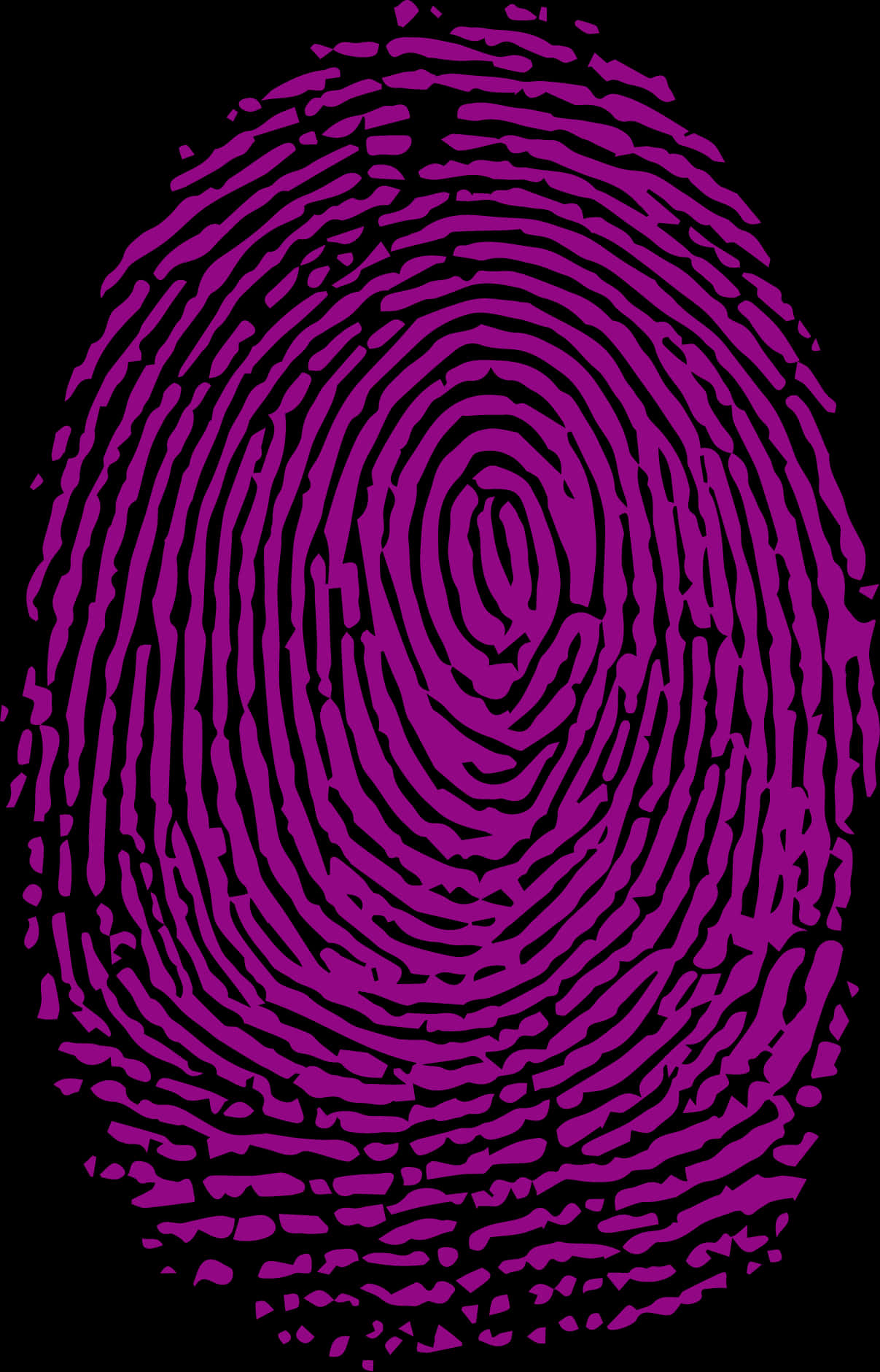 Purple Fingerprint Illustration