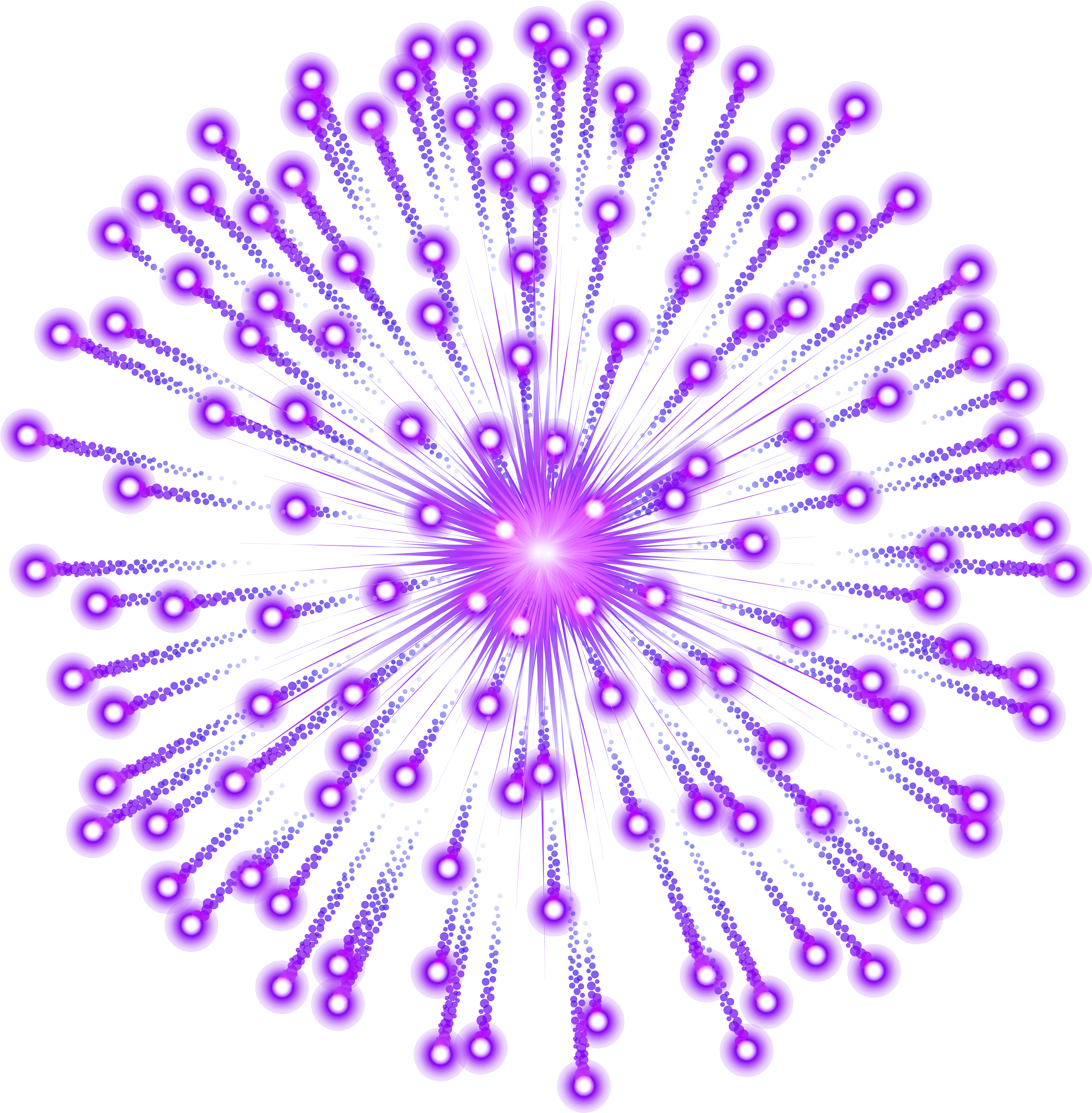 Purple Firework Explosion Graphic