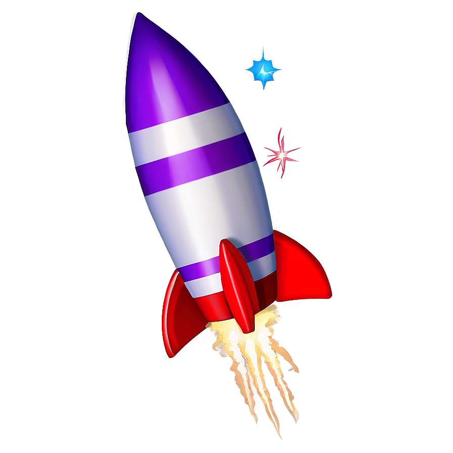 Purple Firework Rocket Png Frq86