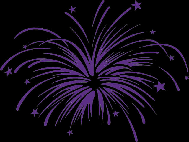 Purple_ Fireworks_ Illustration
