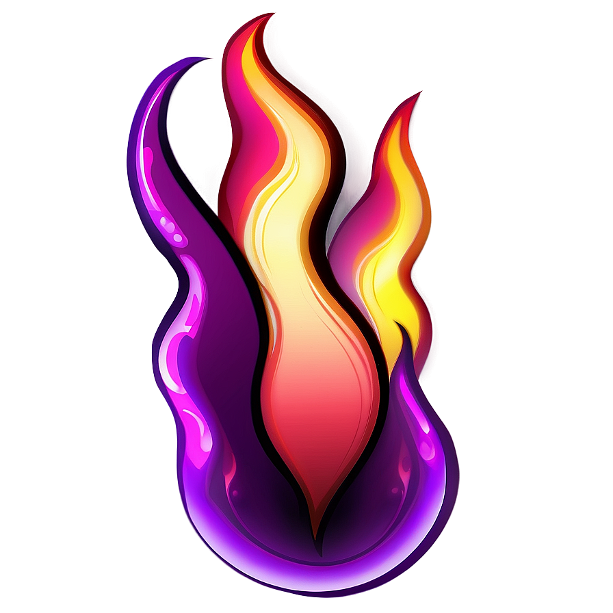 Purple Flame Clipart Png Cju31