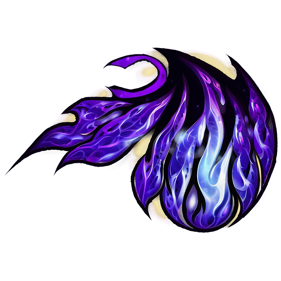 Purple Flame Pattern Png Fhp