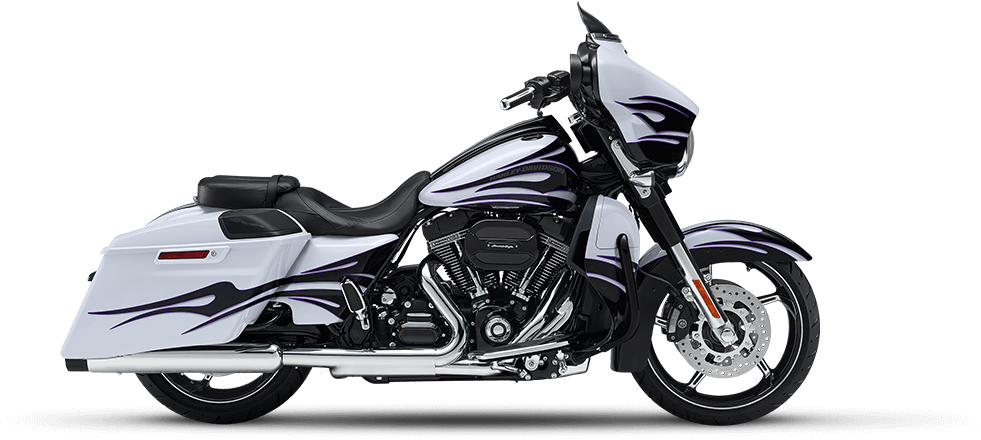 Purple Flame Touring Motorcycle