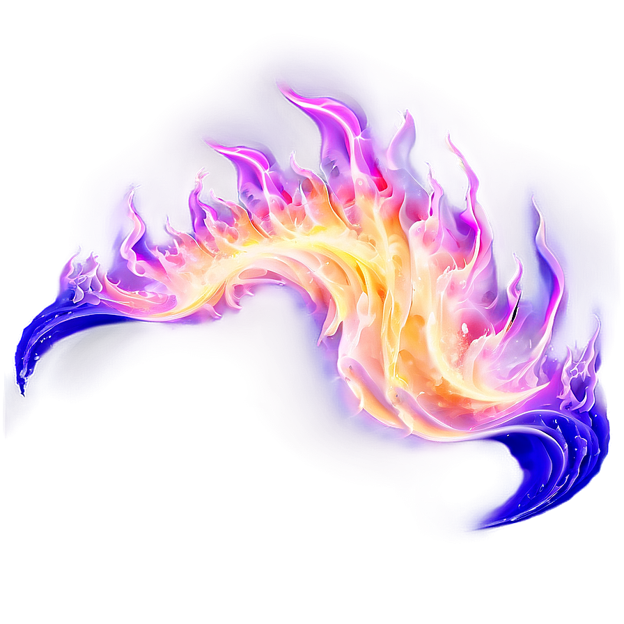 Purple Flame Wave Png 06272024