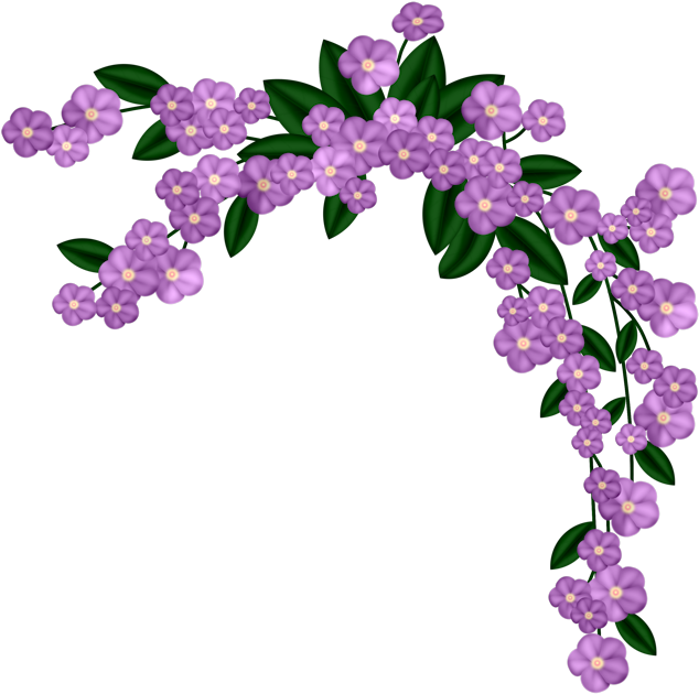 Purple Floral Arch Graphic