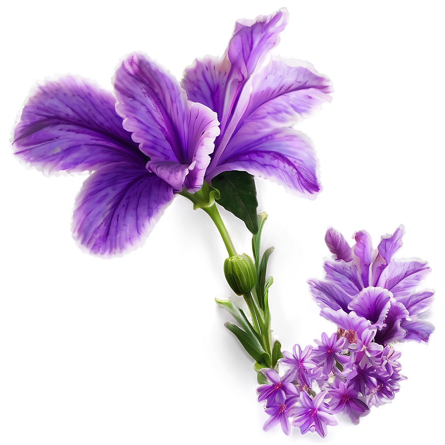 Purple Floral Png 05242024