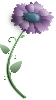 Purple Flower Graphic