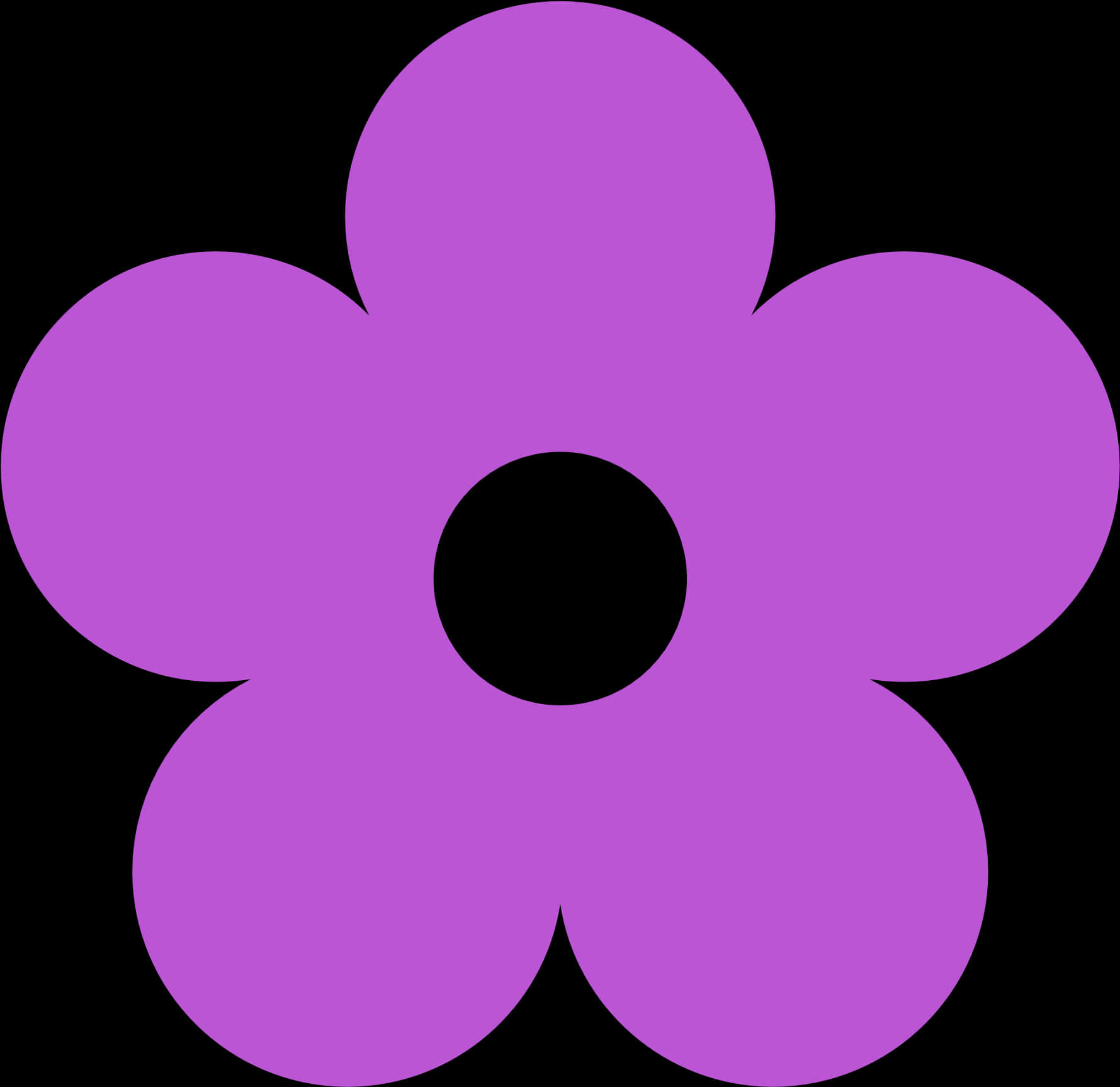 Purple Flower Graphic