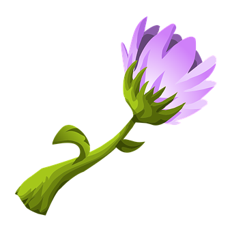 Purple Flower Illustration