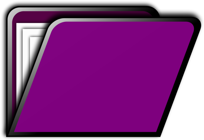 Purple Folder Icon Stack