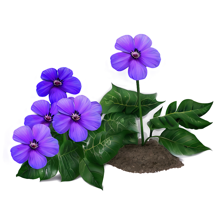 Purple Garden Flower Png Ubx57