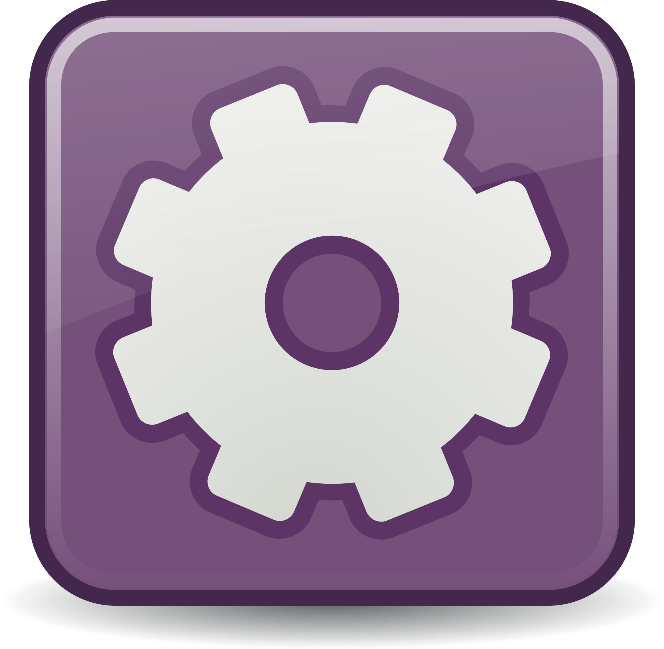 Purple Gear Icon