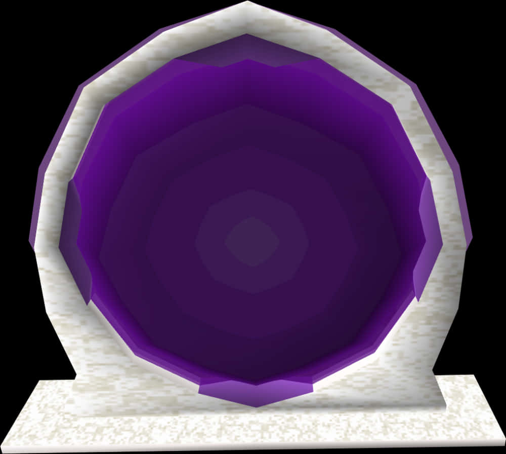 Purple Geometric Portal Graphic