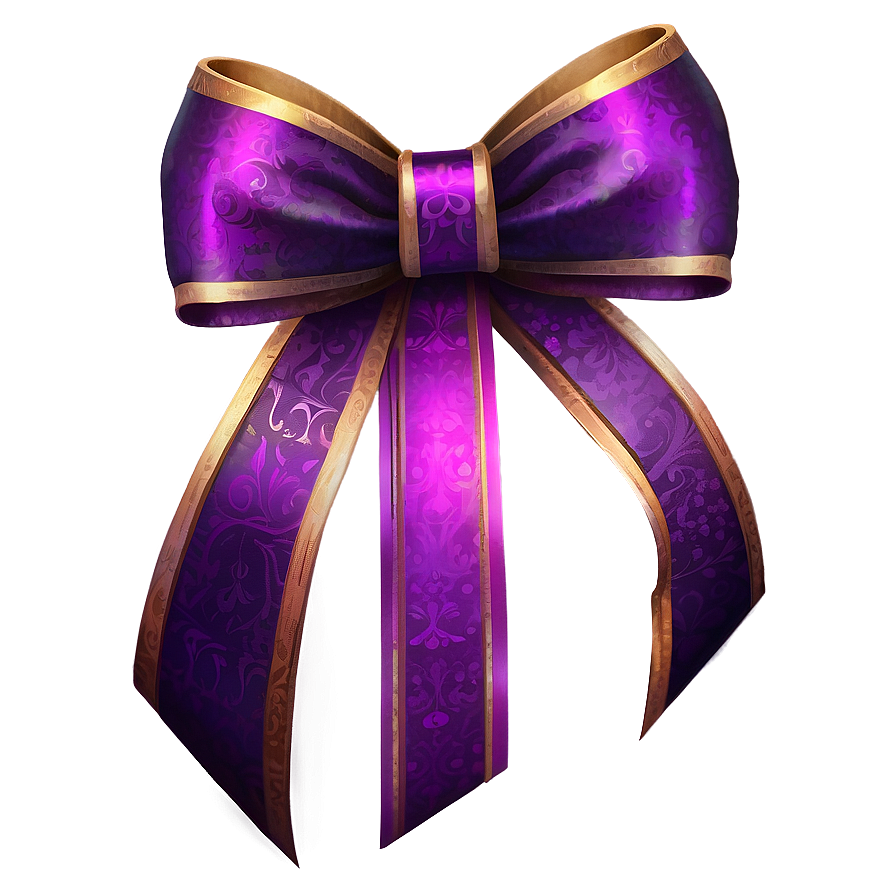 Purple Gift Bow Png 91