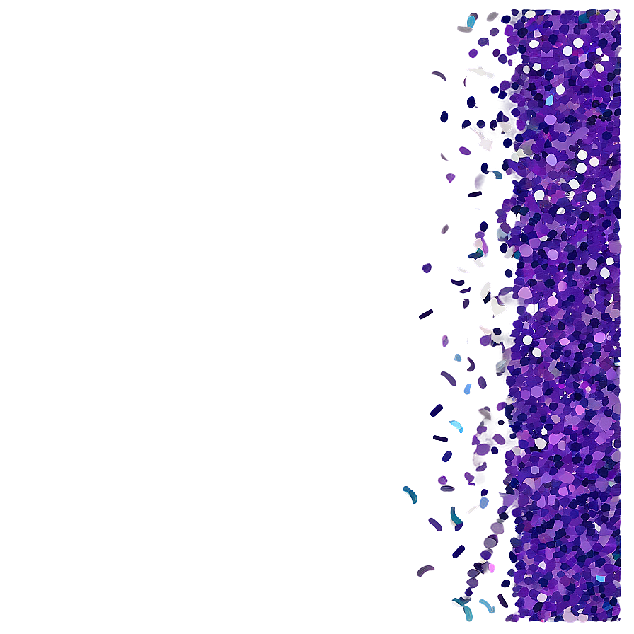 Purple Glitter Confetti Png 30