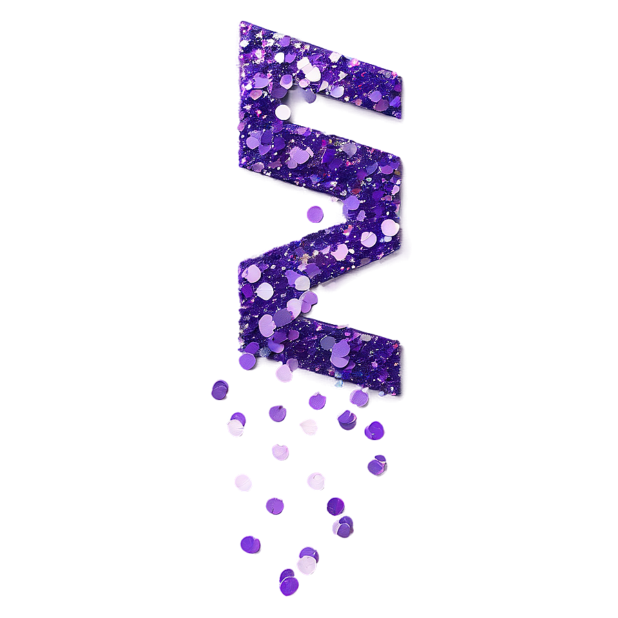 Purple Glitter Confetti Png Hko54