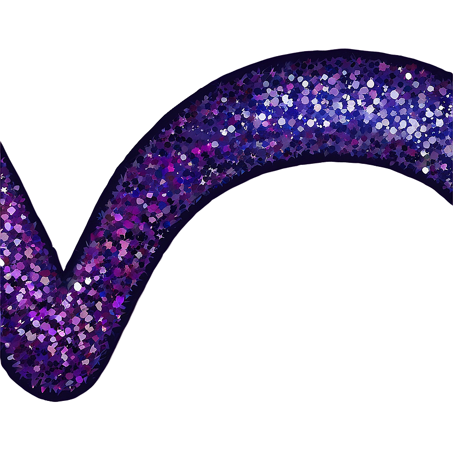 Purple Glitter Crescent Png Ebd