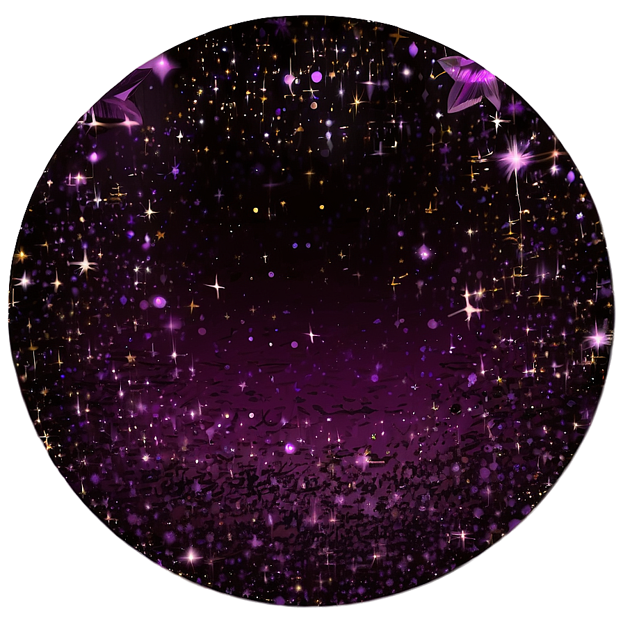 Purple Glitter Galaxy Png 06252024