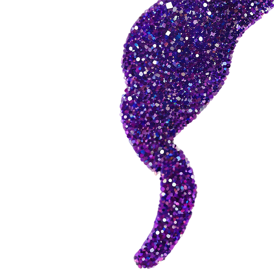 Purple Glitter Strand Png Qrn