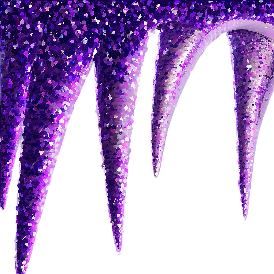 Purple Glitter Wave Png Blb11