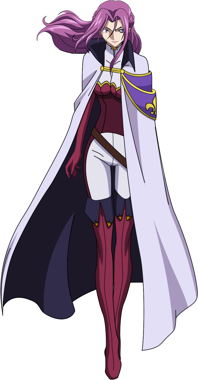 Purple Haired Anime Character Cape