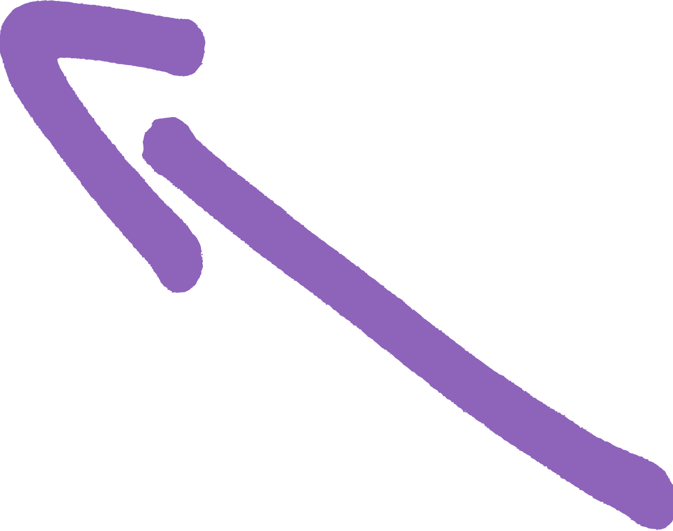 Purple Hand Drawn Arrow