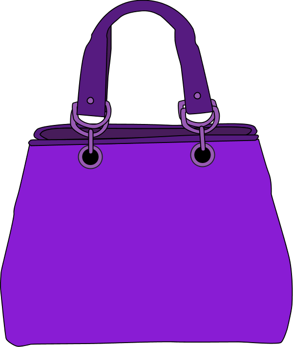 Purple Handbag Illustration