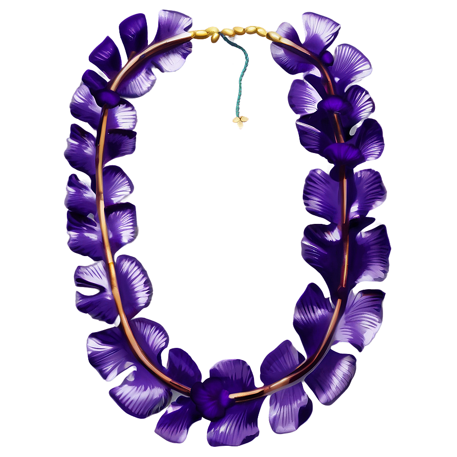 Purple Hawaiian Lei Png 45