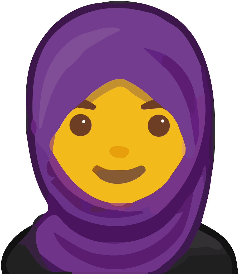 Purple Hijab Emoji