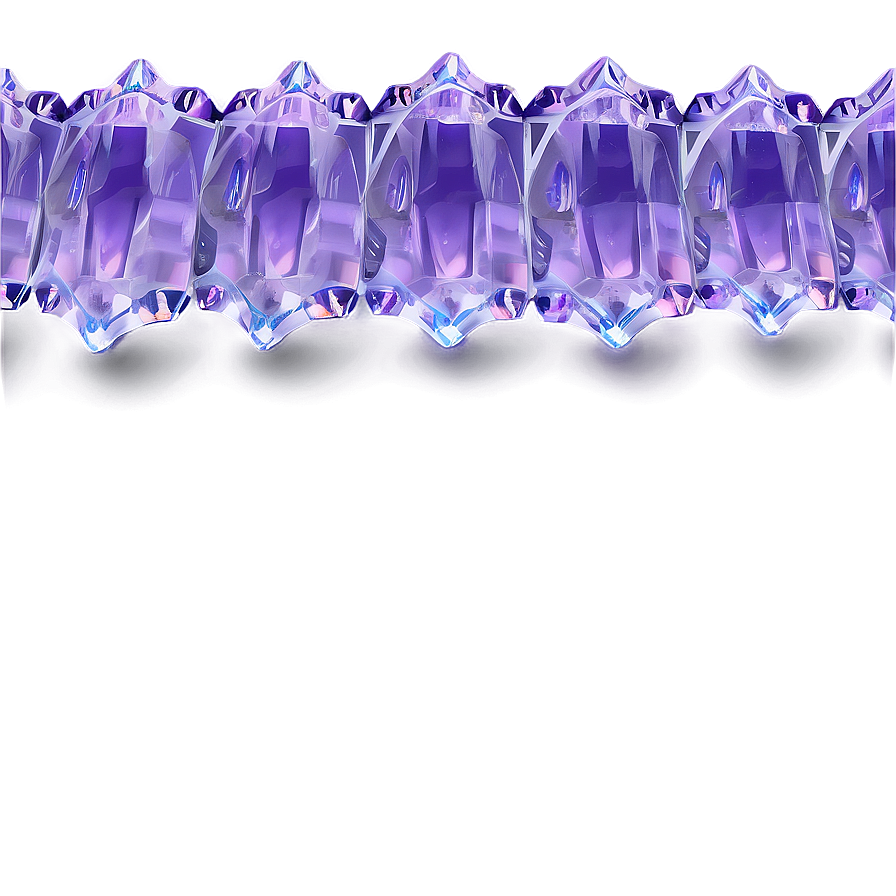 Purple Ice Crystal Border Png 06262024