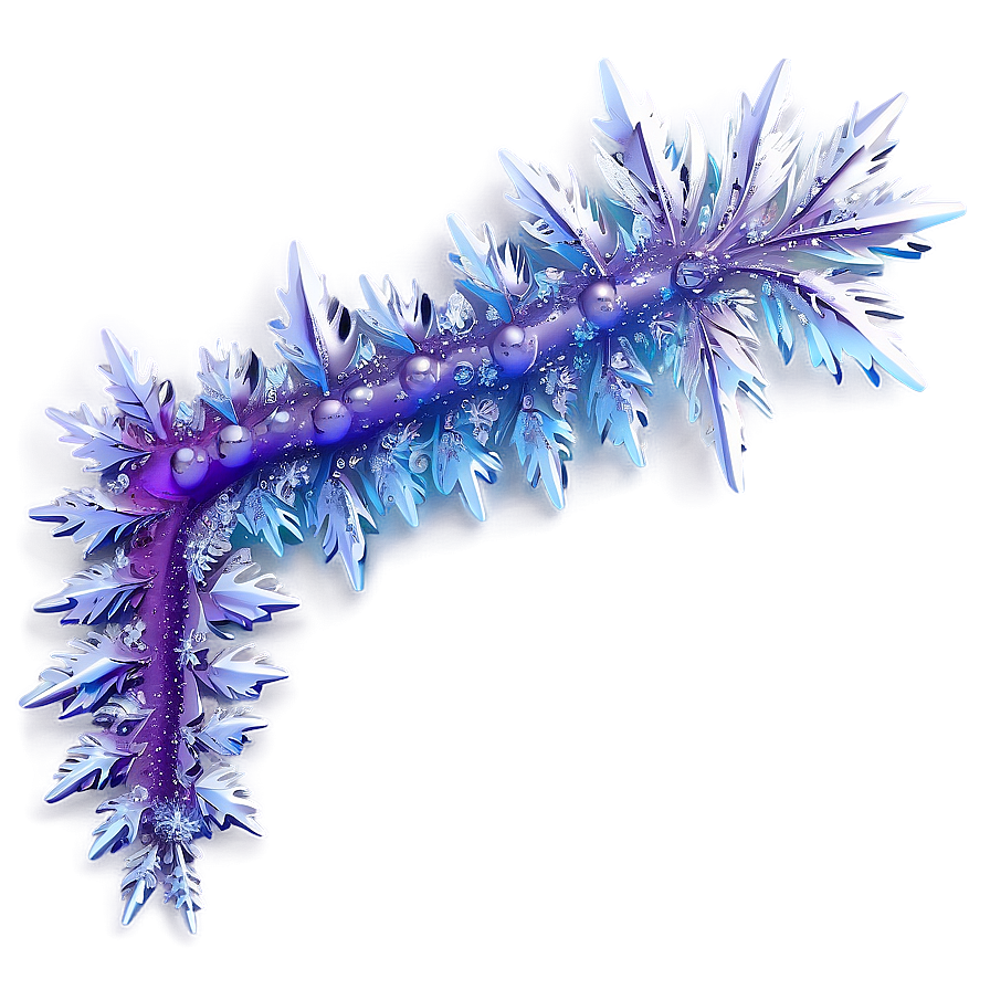 Purple Ice Crystal Border Png Vas2