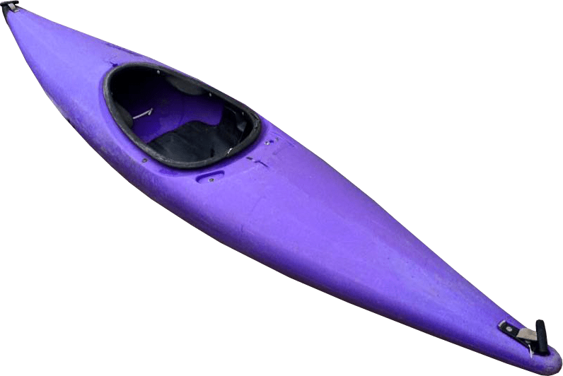 Purple Kayak Isolated