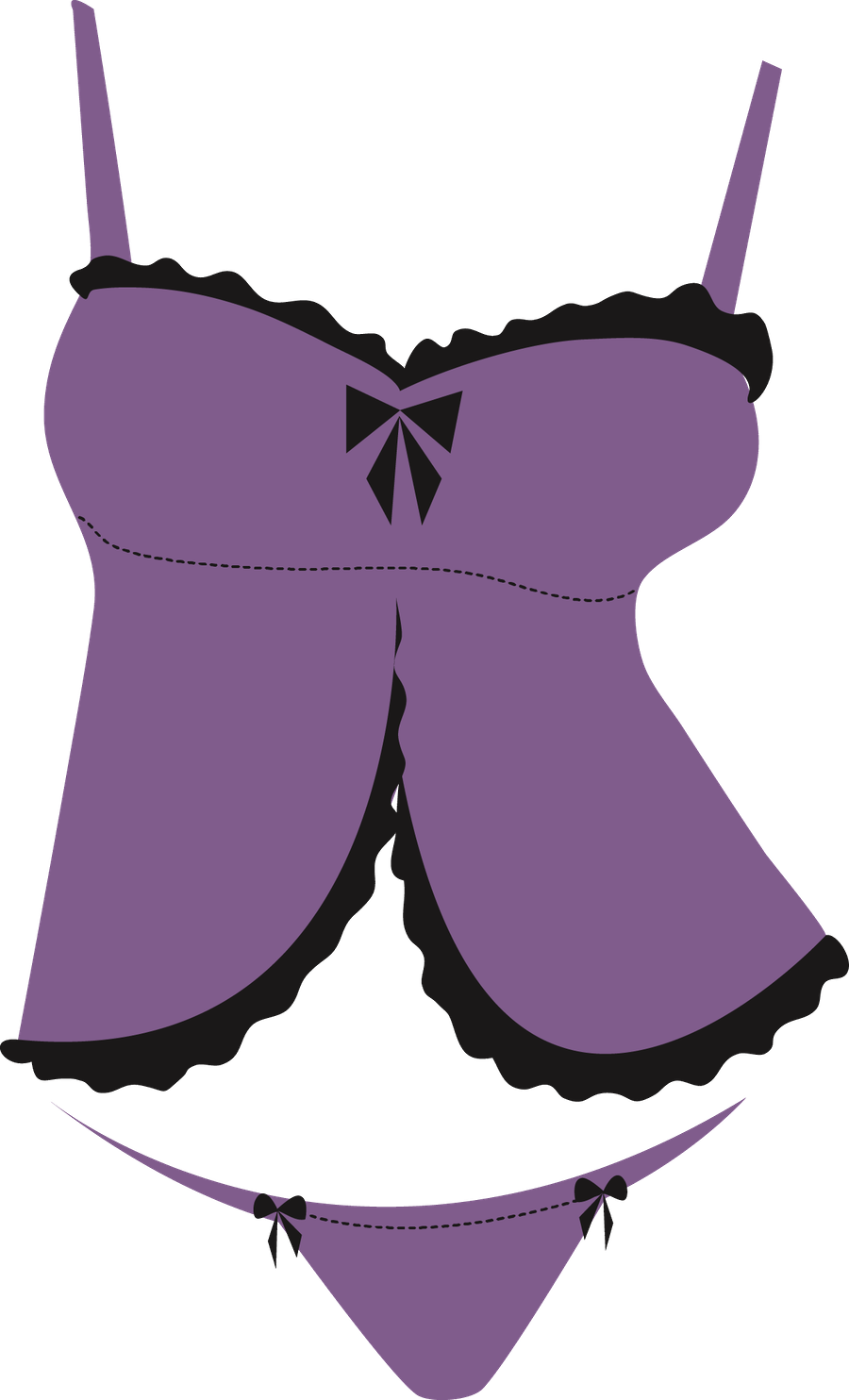 Purple Lingerie Set Graphic