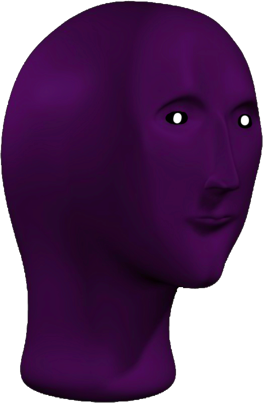 Purple Meme Man3 D Model