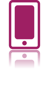 Purple Mobile Device Icon