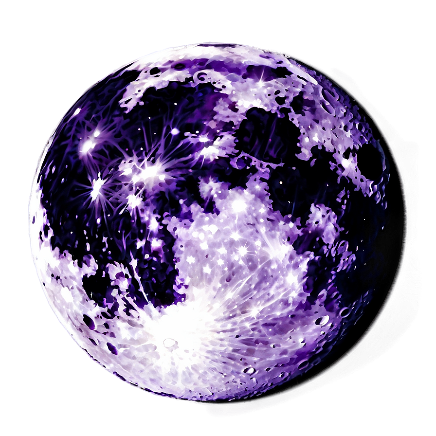 Purple Moon Png 10