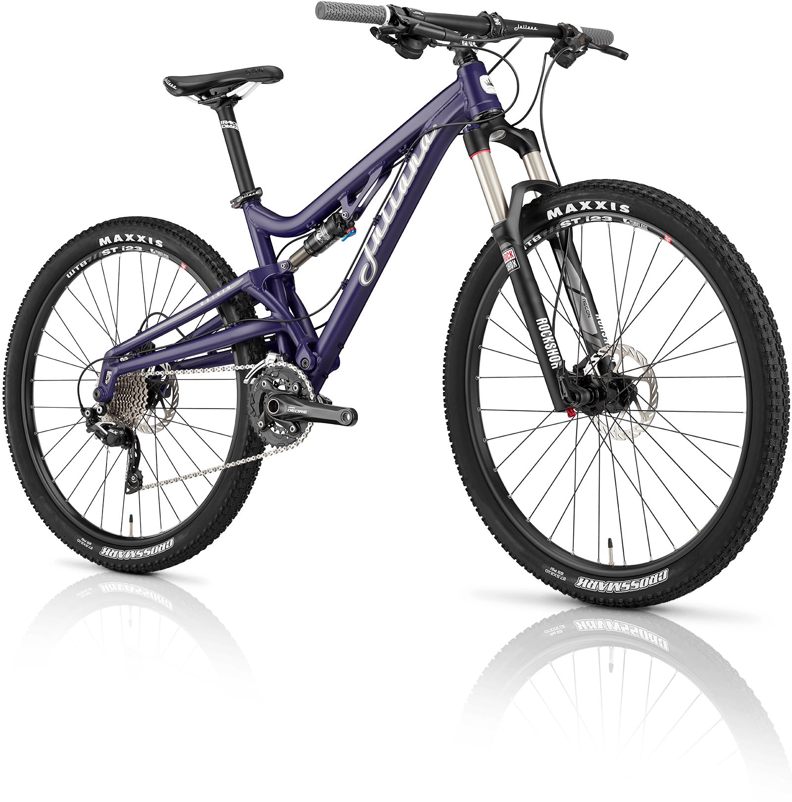 Purple Mountain Bike Reflective Surface