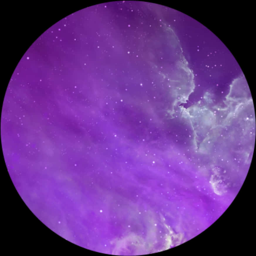 Purple Nebula Circle