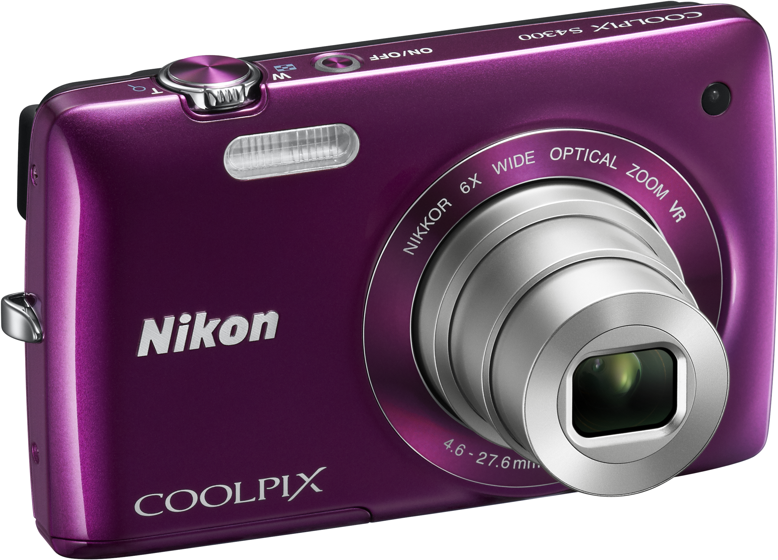 Purple Nikon Coolpix Compact Camera