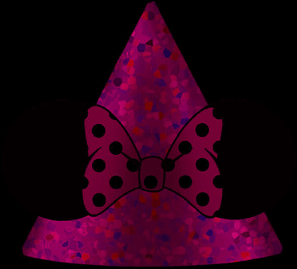 Purple Party Hatwith Bow
