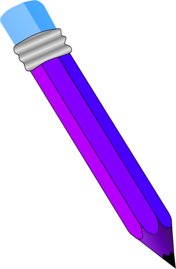 Purple Pencil Clipart