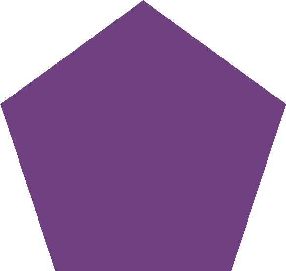 Purple Pentagon Shape