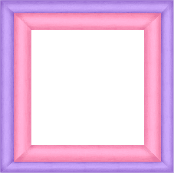 Purple Pink Square Frame