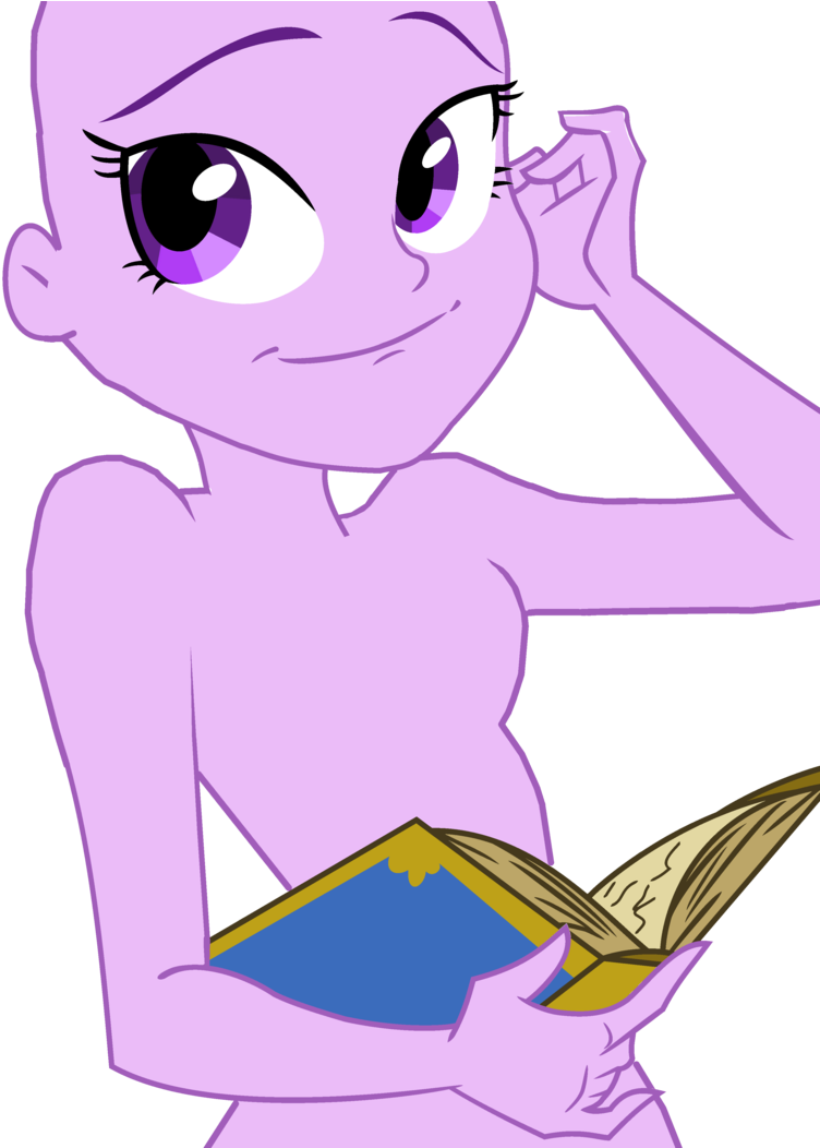 Purple Pony Reading Book Vector