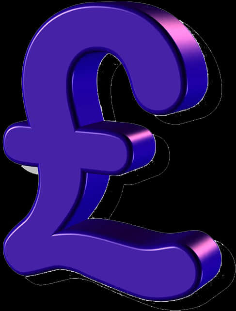 Purple Pound Sign3 D Rendering