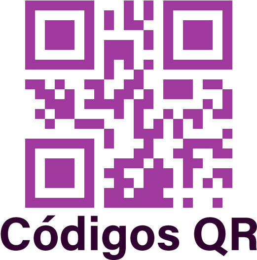Purple Q R Codeon Teal Background